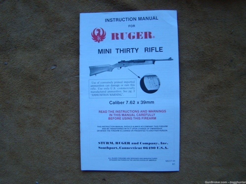 ruger mini thirty rifle manual -img-0