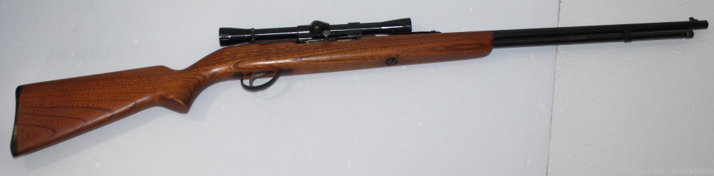 Sears Roebuck Model 25 High Standard .22LR Semi Auto Tube Fed Rifle + Scope-img-5