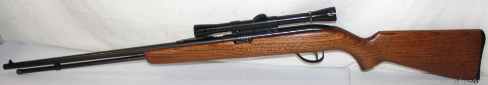Sears Roebuck Model 25 High Standard .22LR Semi Auto Tube Fed Rifle + Scope-img-4