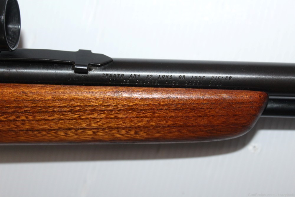 Sears Roebuck Model 25 High Standard .22LR Semi Auto Tube Fed Rifle + Scope-img-24