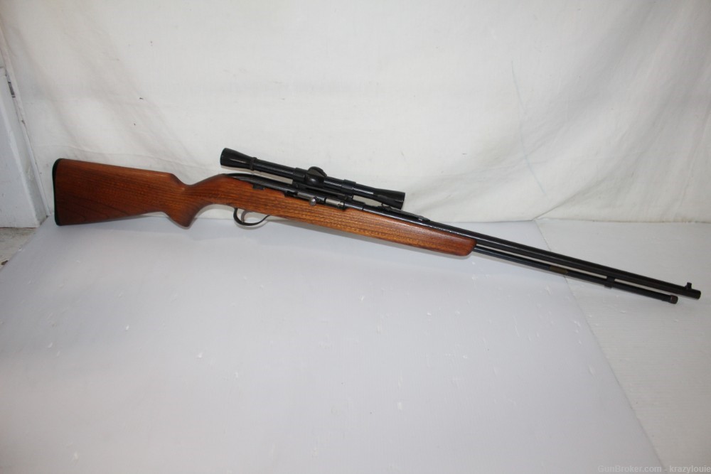 Sears Roebuck Model 25 High Standard .22LR Semi Auto Tube Fed Rifle + Scope-img-9