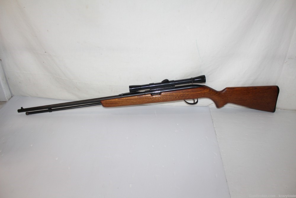 Sears Roebuck Model 25 High Standard .22LR Semi Auto Tube Fed Rifle + Scope-img-3