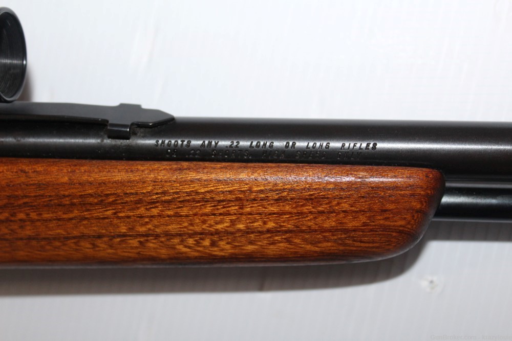 Sears Roebuck Model 25 High Standard .22LR Semi Auto Tube Fed Rifle + Scope-img-25