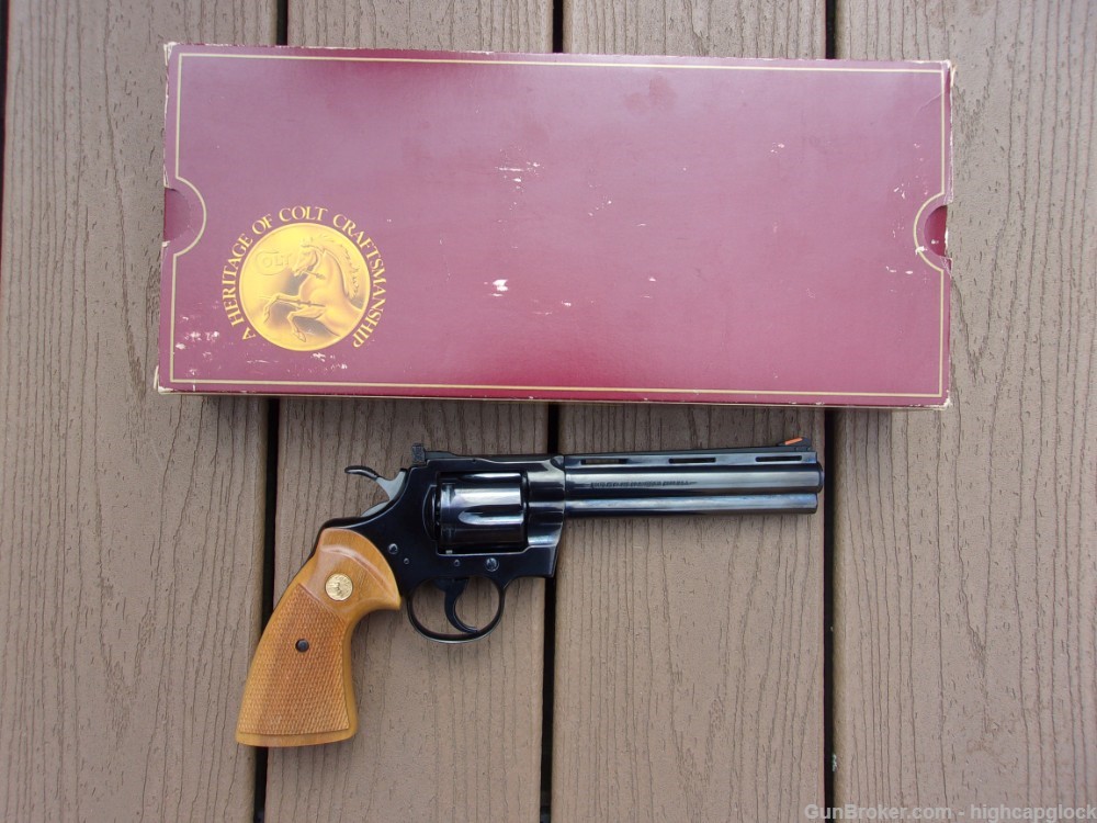 Colt Python .357 Mag 6" Revolver Made 1988 Fired Only 6 Rnds w/ Box $1START-img-29