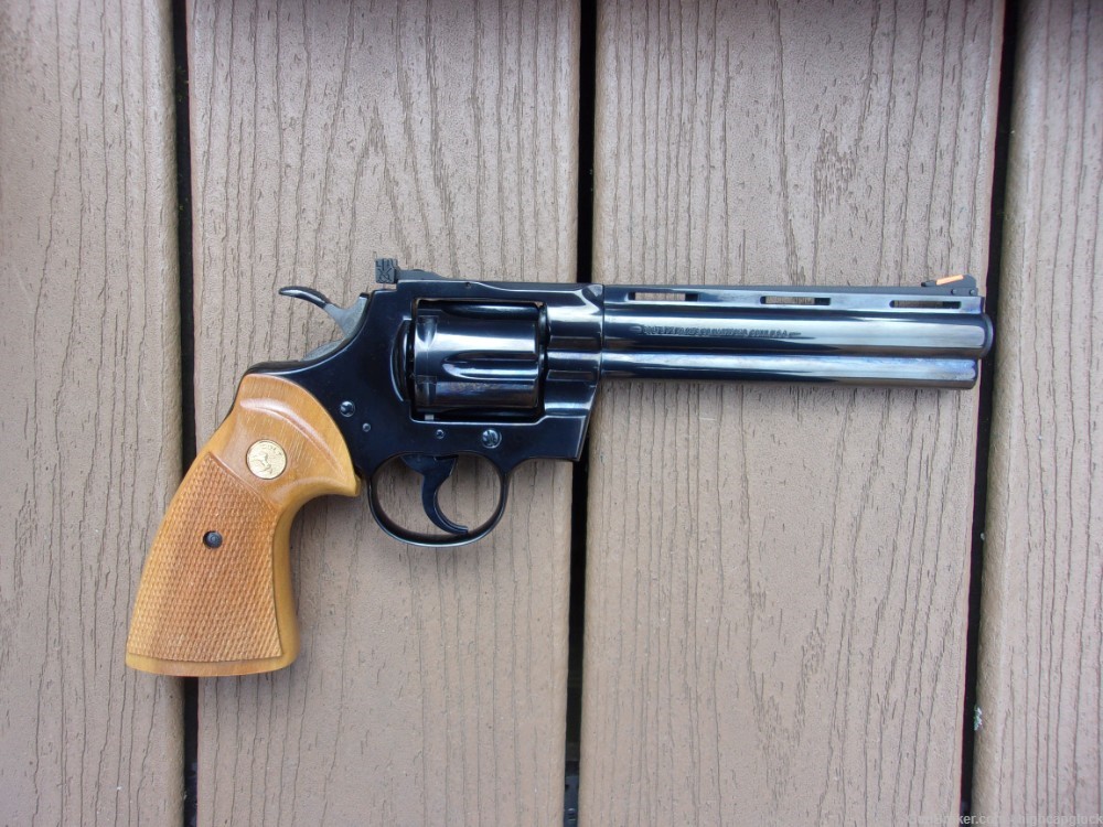 Colt Python .357 Mag 6" Revolver Made 1988 Fired Only 6 Rnds w/ Box $1START-img-2