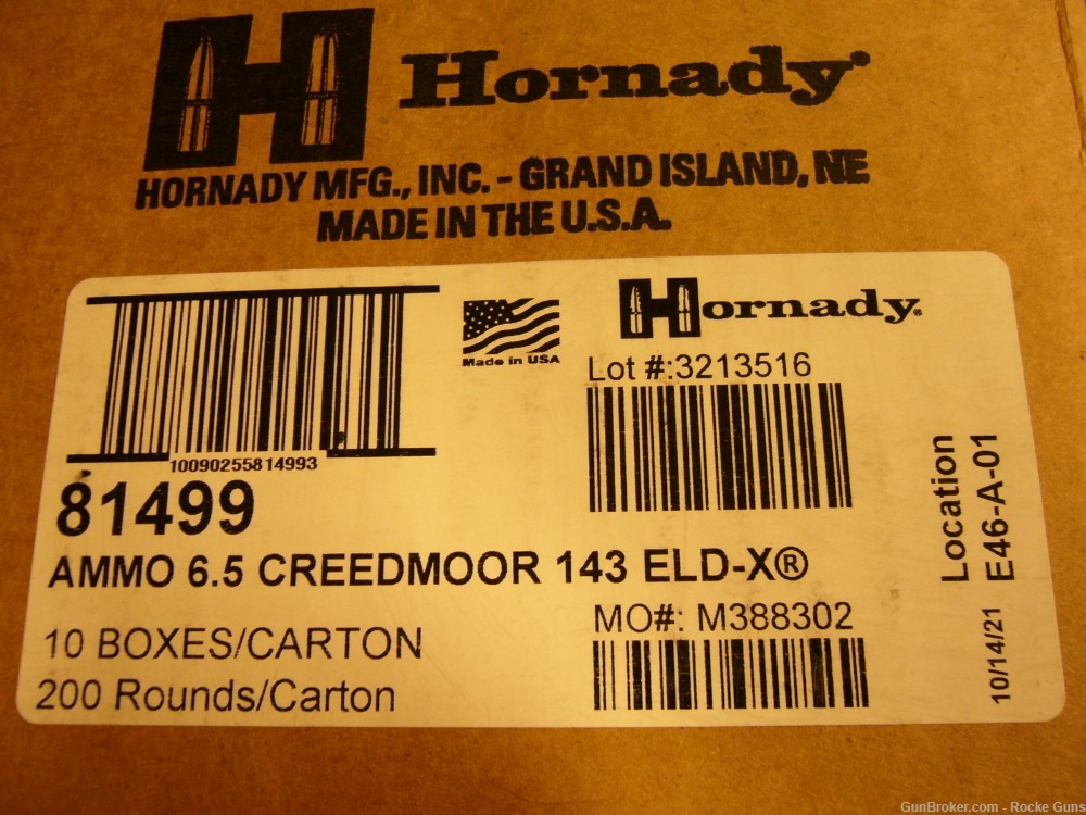 HORNADY 81499 6.5 CREEDMOOR ELD-X HORNADY PRECISION HUNTER CASE 200 ROUNDS -img-3