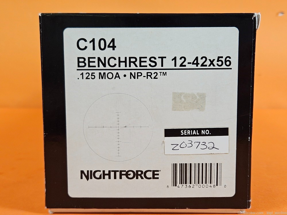 NIGHTFORCE BR Benchrest 12-42X56 Illuminated NP-R2 Reticle C104 .125 MOA-img-10