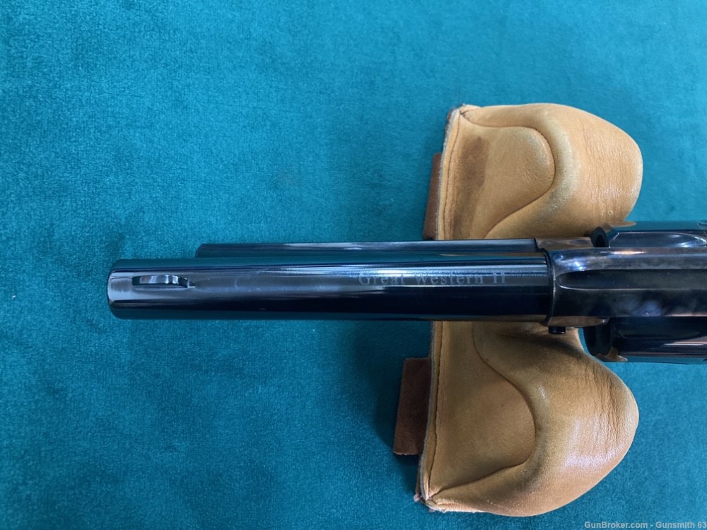 Pietta Great Western II .357mag revolver, leather belt, 2 holsters, & ammo-img-12