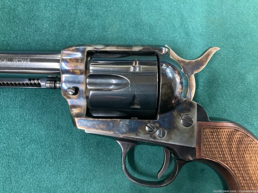 Pietta Great Western II .357mag revolver, leather belt, 2 holsters, & ammo-img-3
