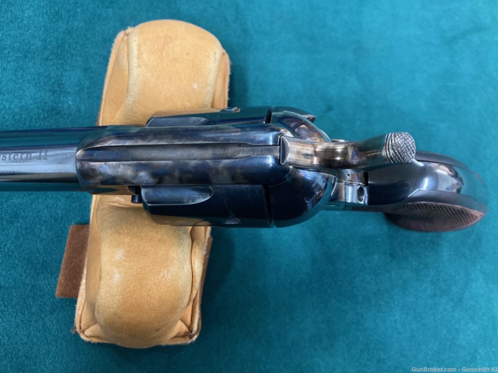 Pietta Great Western II .357mag revolver, leather belt, 2 holsters, & ammo-img-11