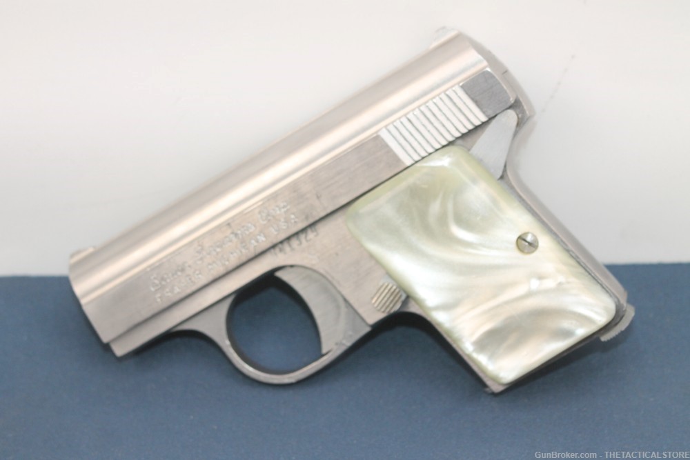 BAUER FIREARMS AUTOMATIC 25 ACP * STAINLESS * Semi-automatic Pistol 3 MAGS-img-0