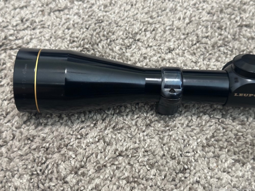 Leupold VX-1 4-12x40mm gloss riflescope mint 1” tube duplex vintage 1/4”-img-2