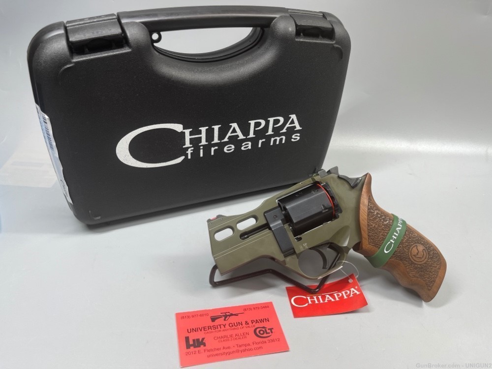 CHIAPPA FIREARMS RHINO 30DS OD GREEN 357 MAGNUM 6 SHOT -img-12