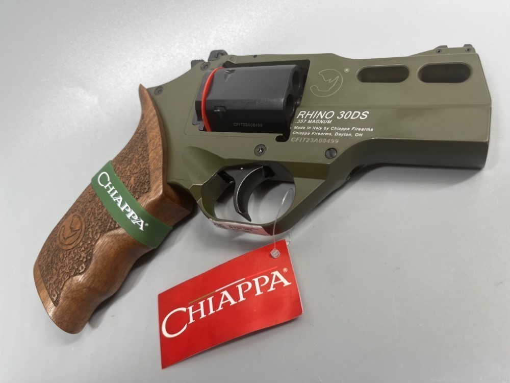 CHIAPPA FIREARMS RHINO 30DS OD GREEN 357 MAGNUM 6 SHOT -img-11