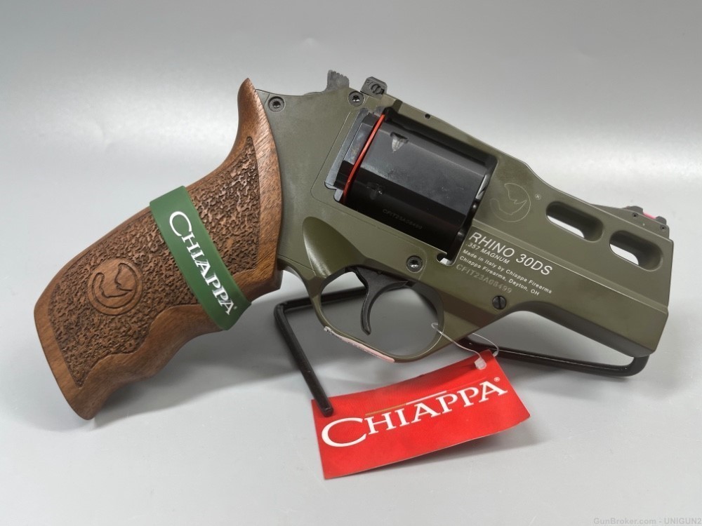 CHIAPPA FIREARMS RHINO 30DS OD GREEN 357 MAGNUM 6 SHOT -img-5