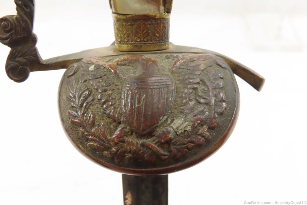 US PATRIOTIC THEMED ETCHED BLADE EAGLE Pommel Sword EARLY-19th CENTURY-img-6