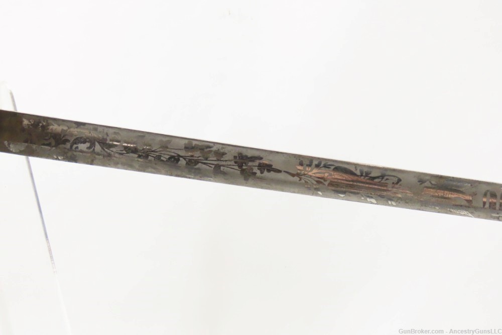 US PATRIOTIC THEMED ETCHED BLADE EAGLE Pommel Sword EARLY-19th CENTURY-img-3