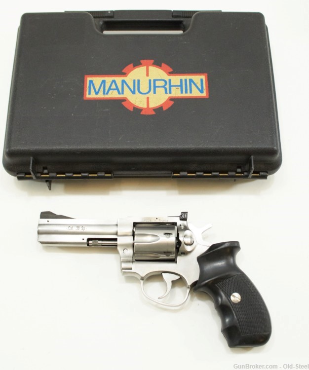  French Manurhin MR88 38 4 in Barrel 38 Spl Double Action Police Revolver-img-0