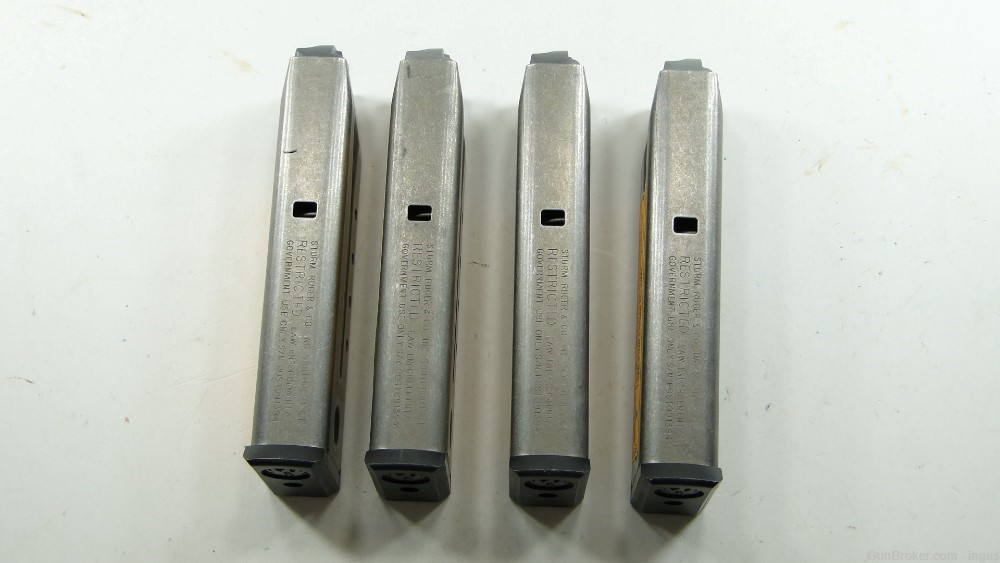 (4 TOTAL) RUGER P89 P93 P94 P95 FACTORY 9MM 15RD L.E. MARKED MAGAZINE 90233-img-1