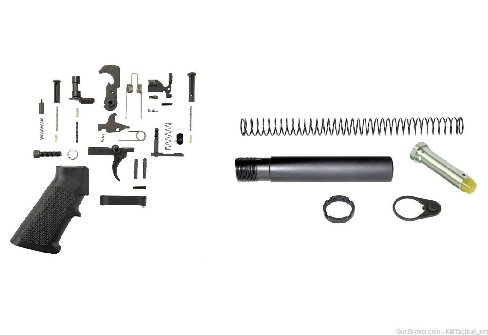 AR-15 Pistol Lower Build Kit Ar 15 LPK+Buffer Tube Assembly Mil-Spec AR15-img-0