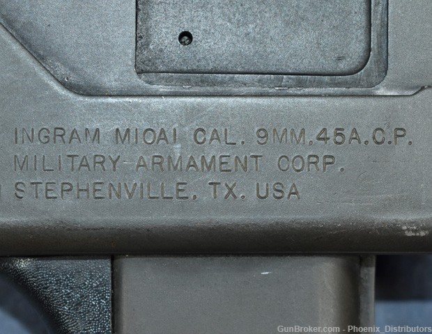 MILITARY ARMAMENT CORP - INGRAM M10A1 - CAL 9MM [NO MAGAZINE]-img-1
