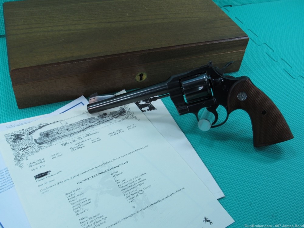 Rare Colt Officers Model Match 38 Special Single Action Only US Government -img-0