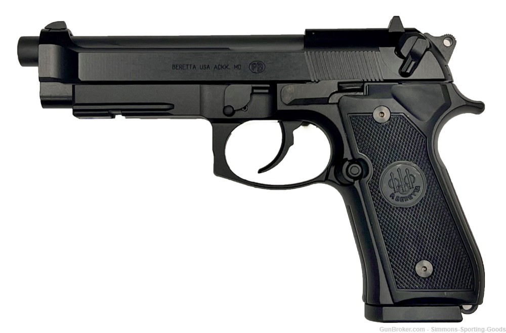 Beretta M9A1 (J90A1M9A1F19) 4.9" .22LR 15Rd Semi Auto Pistol - Black-img-0