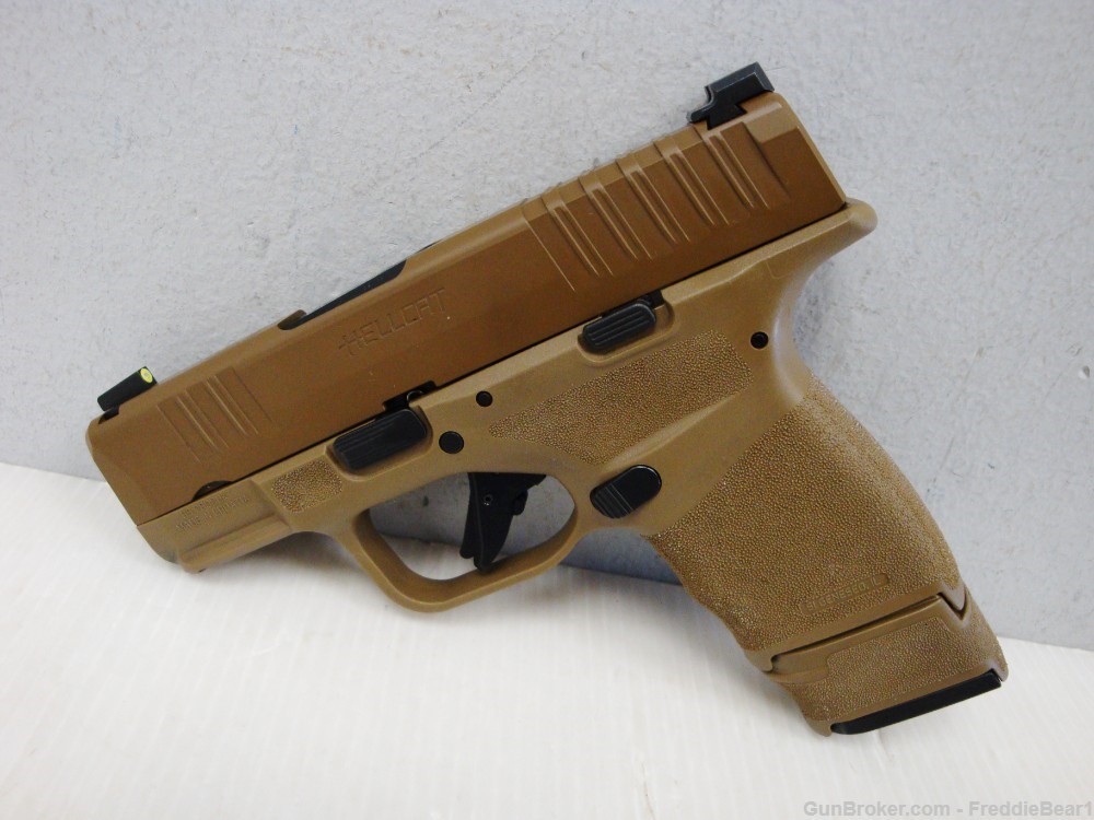 Springfield Armory Hellcat Micro-Compact 9mm Luger W/ Night Sights FDE 3” -img-2