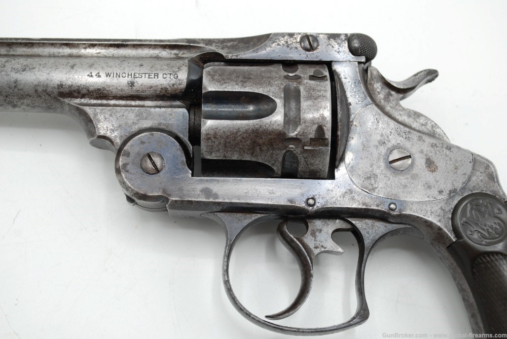 SMITH WESSON FIRST MODEL 44-40 DOUBLE ACTION REVOLVER, ANTIQUE-img-1