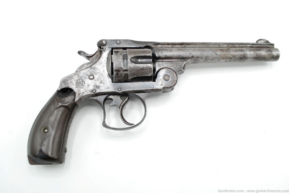 SMITH WESSON FIRST MODEL 44-40 DOUBLE ACTION REVOLVER, ANTIQUE-img-2