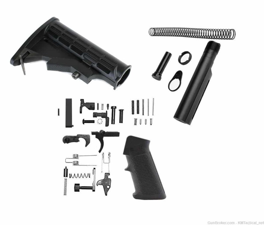 AR-15 Lower Build Kit Ar 15 LPK+Stock+Buffer Tube Assembly Mil-Spec AR15-img-0