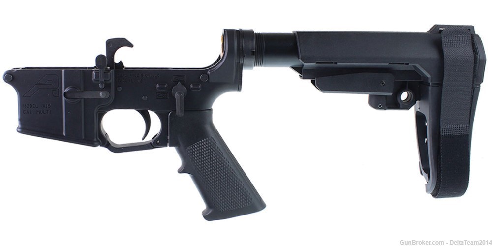 AR15 Complete Pistol Lower Kit - Aero Precision X15 Lower - SBA3 Brace-img-1