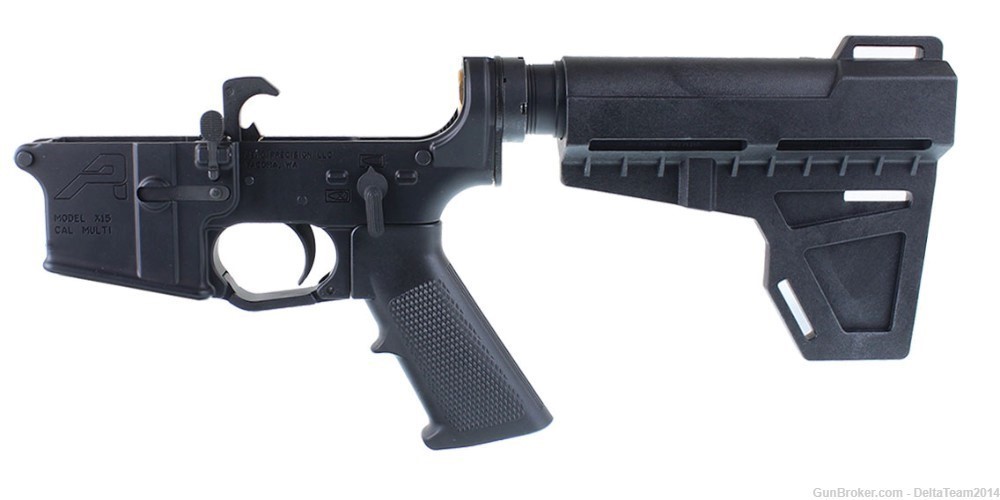 AR15 Pistol Lower Receiver - Aero Precision X15 Lower - KAK Shockwave Blade-img-2
