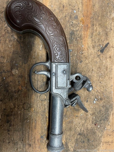 Replica Flintlock Derringer Blank Gun-img-1