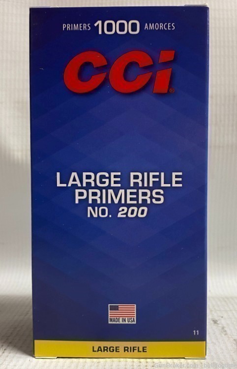 CCI Large Rifle Primers No.200 Fresh From CCI Brick of 1000-img-0