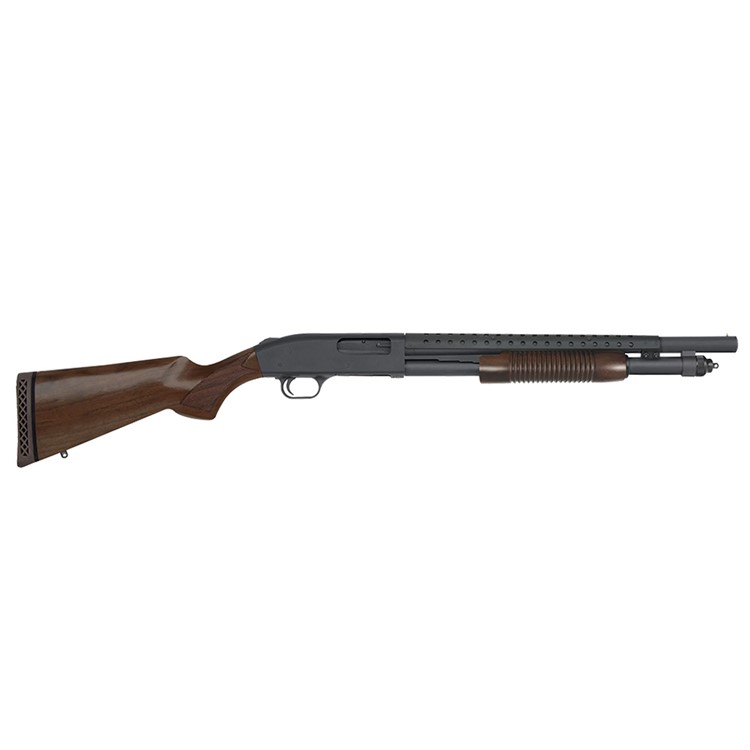 MOSSBERG 590 Tactical Retrograde 12Ga 18.5in 7rd Wood Stock Shotgun (52151)-img-1