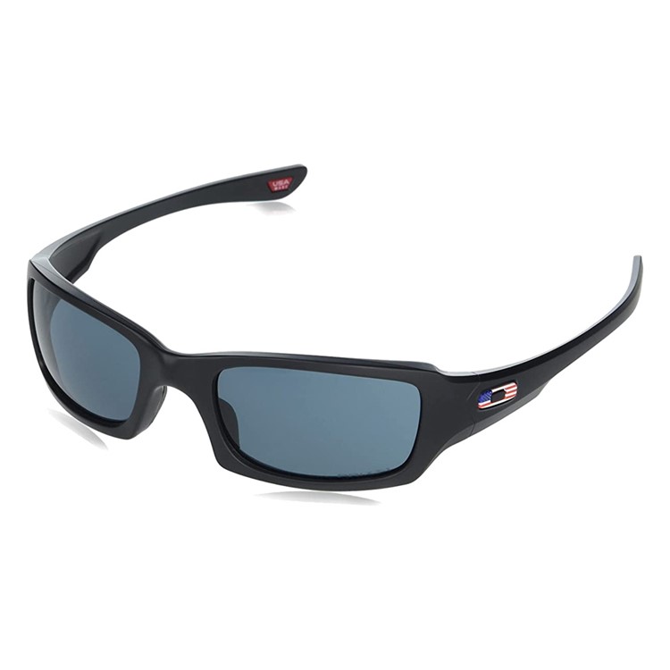 OAKLEY SI Fives Squared Matte Black USA Flag With Prizm Gray Sunglasses-img-1