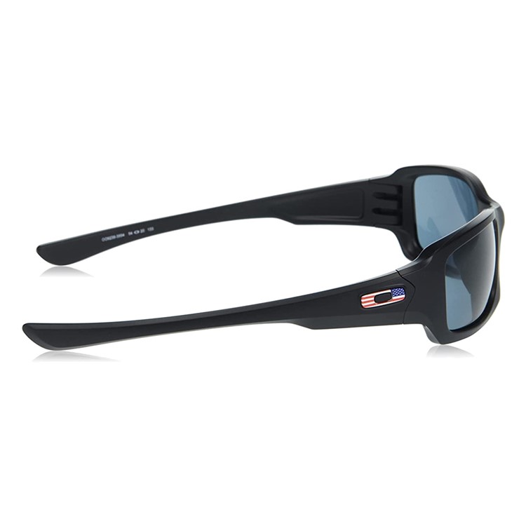 OAKLEY SI Fives Squared Matte Black USA Flag With Prizm Gray Sunglasses-img-3