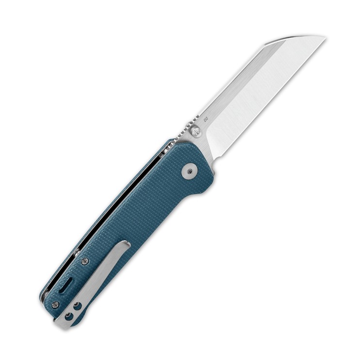 QSP Penguin Blue Micarta Copper Washer Pocket Knife-img-3