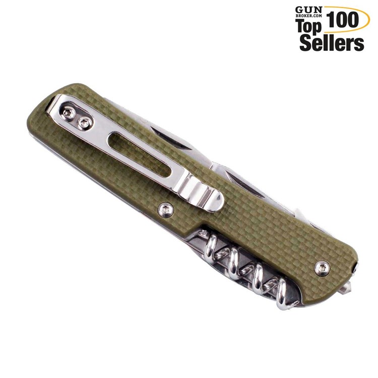 RUIKE Criterion Collection M61 Green Multifunction Knife (M61-G)-img-0