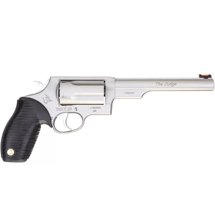 TAURUS Judge 410 Ga/45 LC 6.5in 5rd Stainless Revolver (2-441069T)-img-1