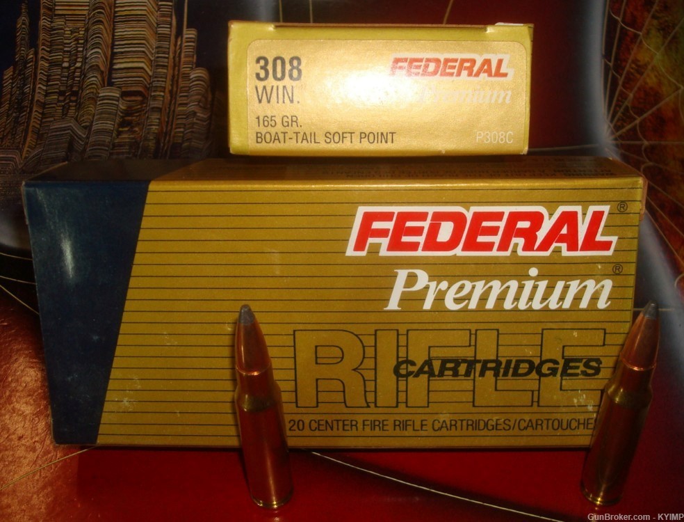 100 Federal Premium Match 308 BTSP 165 gr P308C New ammo-img-4