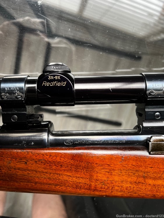 Custom JC Higgins 30-06 5 shot jeweled bolt and 3x-9x Redfield scope-img-3