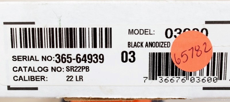 USED RUGER SR22 22LR 3.5" BOX-img-13