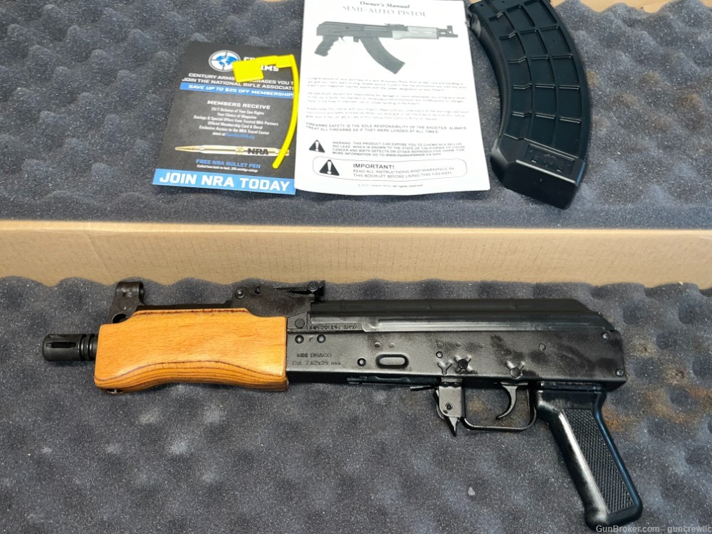 CAI Century Arms HG2137-N Mini Draco Cugir Romanian 7.62x39 AK-47 Layaway-img-0