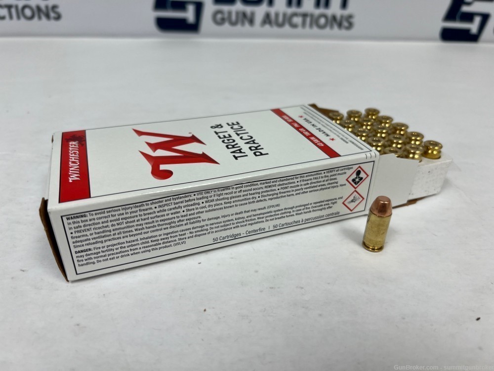  Winchester .40 S&W 180 Grain FMJ Ammunition - 500 Rounds-img-0