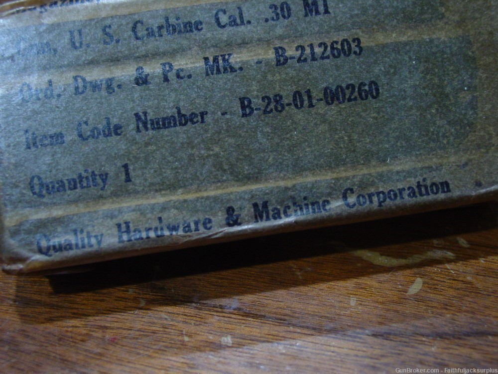  WWII US MILITARY M1 CARBINE MAGAZINE-QUALITY HARDWARE NIW -img-2