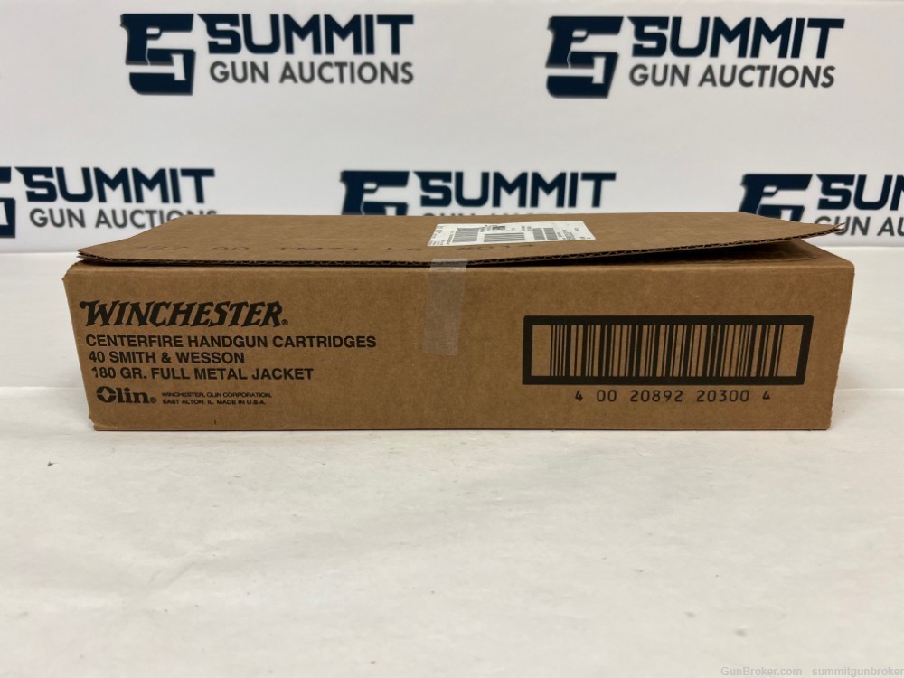  Winchester .40 S&W 180 Grain FMJ Ammunition - 500 Rounds-img-1