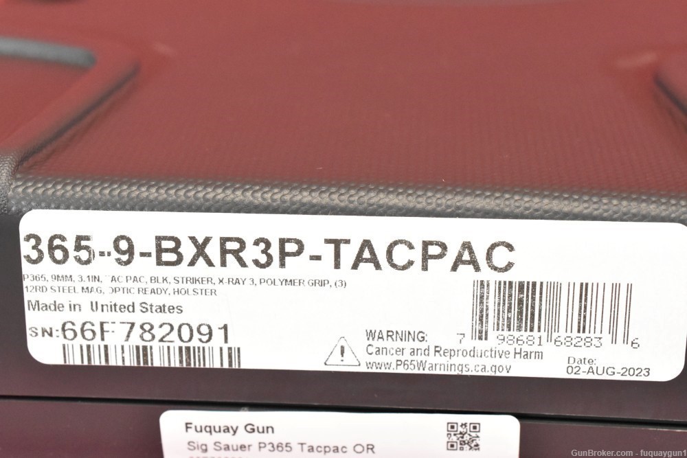 SIG SAUER P365 TACPAC 9mm 3.1" Optic Ready Sig P365-TacPac-img-9