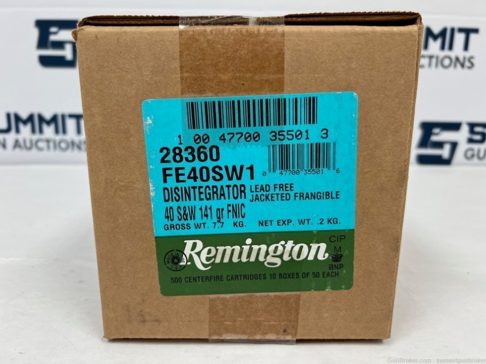 Remington .40 S&W Disintegrator 141 Grain LF Jacketed Ammo - 500 Rounds-img-2